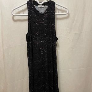 Women’s sleeveless summer dress. Black and purple dress by Dex. BNWT